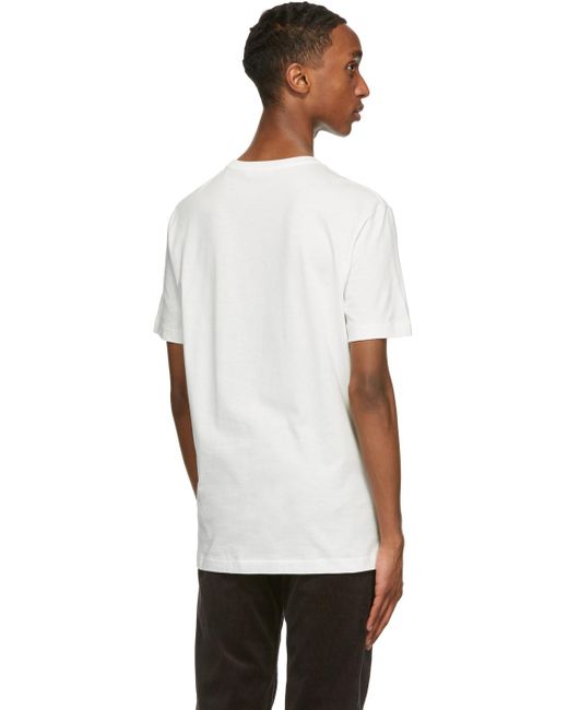 The Row White Finished-Edge Cotton T-Shirt for men