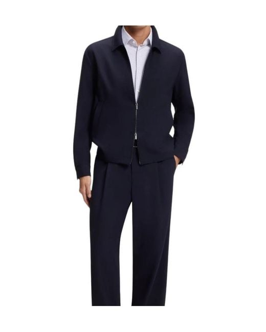 Boss White Hank-Kent Micro-Patterned Classic-Collar Shirt for men