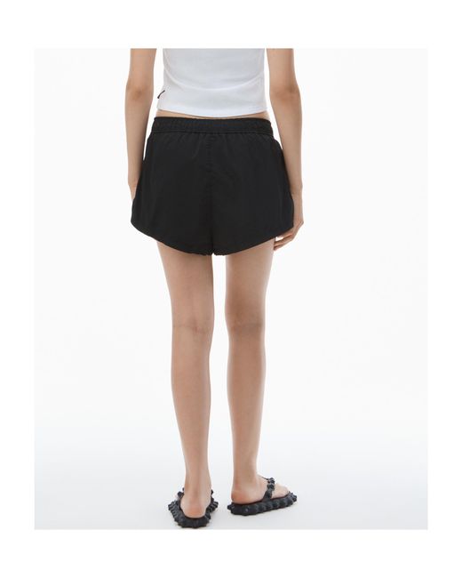 Alexander Wang Black Printed Logo Shorts