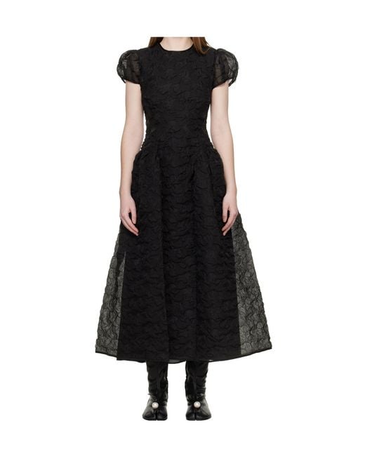 CECILIE BAHNSEN Black Cbcleopatra Midi Dress