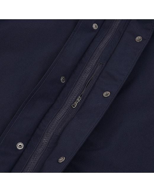 Nanamica Blue 2L Hooded Jacket for men
