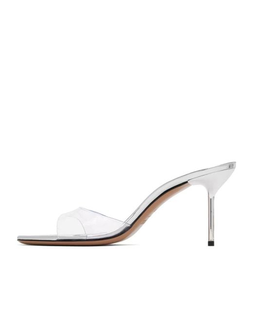 Paris Texas White Lidia Almond Open Toe Sandals