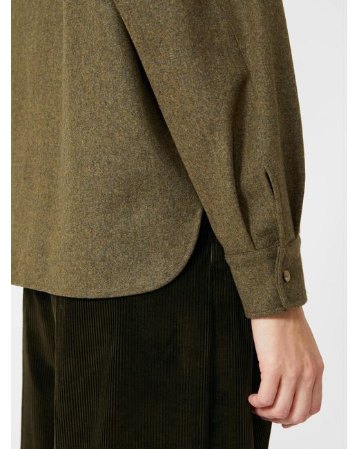 Max Mara Green Benaresi Button-Up Jacket