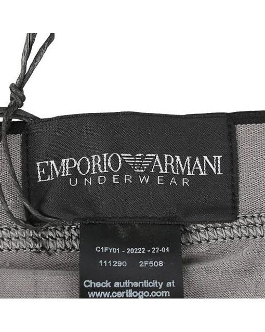 Emporio Armani Gray Logo Underwear for men