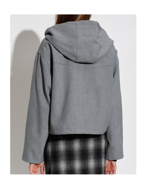 IRO Gray Long Sleeve Casual Jacket