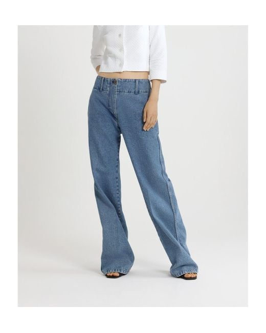Patou Blue Wide-Leg Jeans