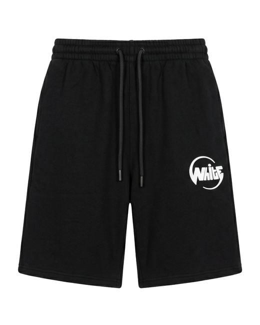 Off-White c/o Virgil Abloh Black Elastic-Waist Shorts for men