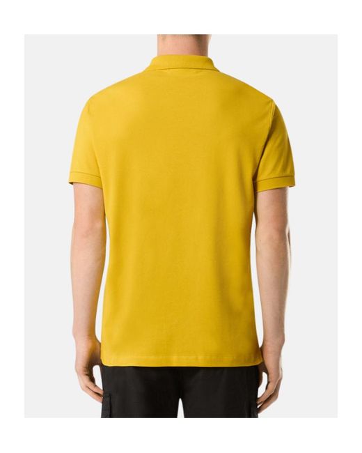 Stone Island Yellow Short-Sleeved Polo Shirt for men