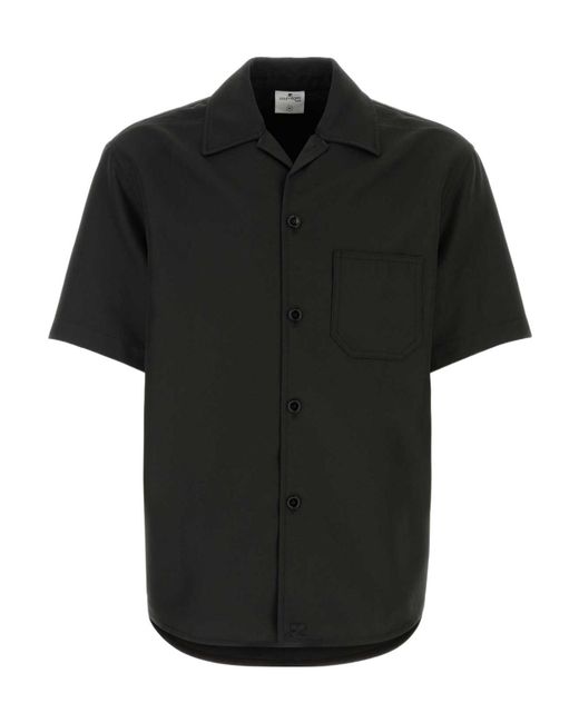 Courreges Black Skater Retro Shirt for men