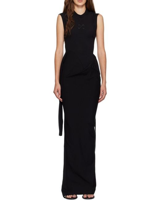 OTTOLINGER Black Sleevy Strap-Sleeve Maxi Dress