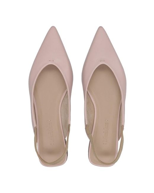 Max Mara Brown Pointed-Toe Flat Sandals