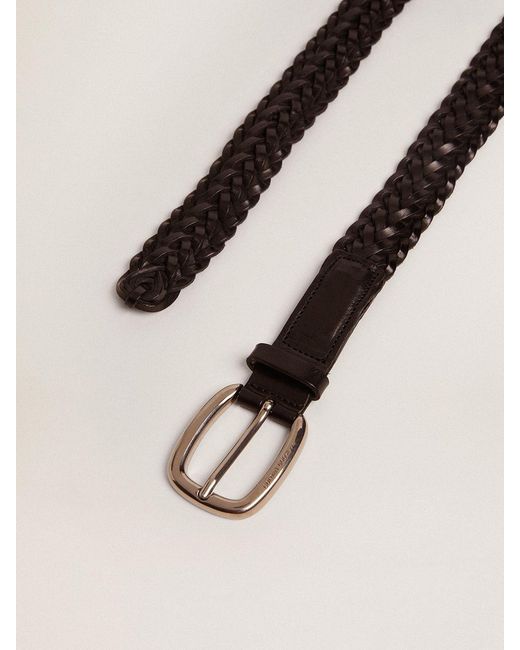 Golden Goose Deluxe Brand White Interwoven Buckle Belt
