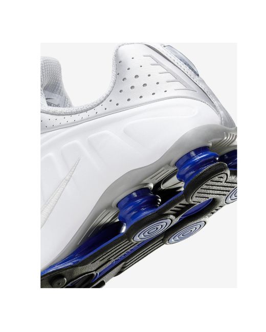 Nike White Shox R4 Lace-Up Sneakers for men