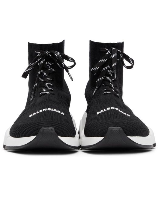 Balenciaga Black Speed 2.0 Lace-Up Sneakers for men