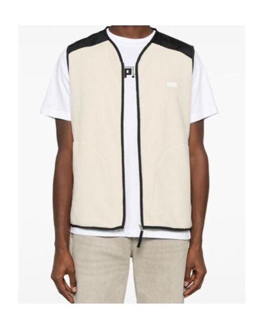 A.P.C. Natural Faux-Shearling Vest for men
