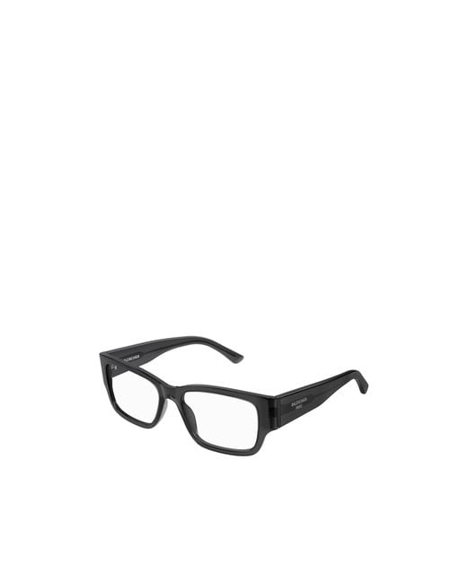 Balenciaga White Eyewear Rectangle Frame Glasses for men