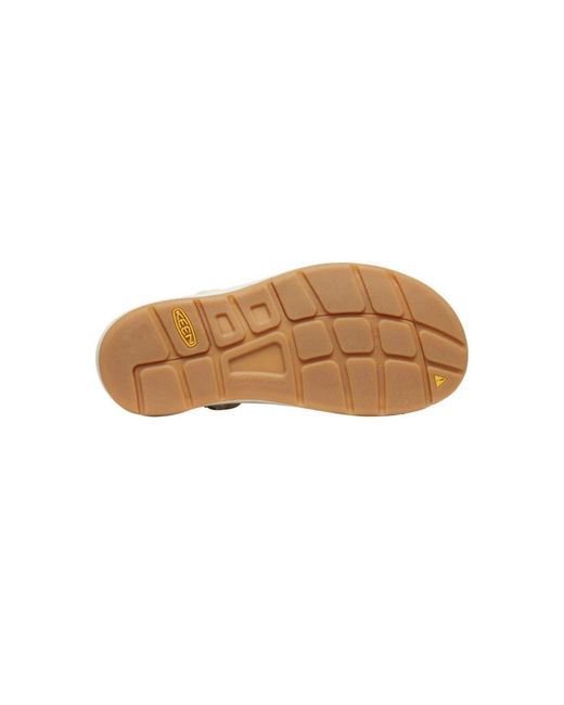 Keen White Uneek Flat Sandals