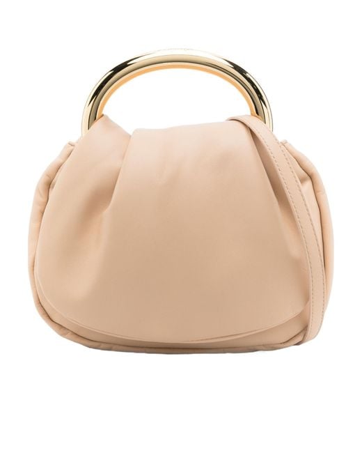 Blumarine Natural Clamshell Handbag