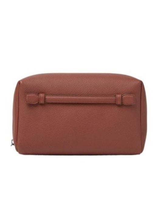 Loro Piana Red Medium Extra Travel Pouch for men