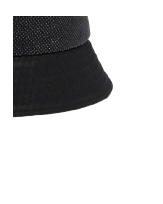 Prada Black Re-Nylon Bucket Hat for men
