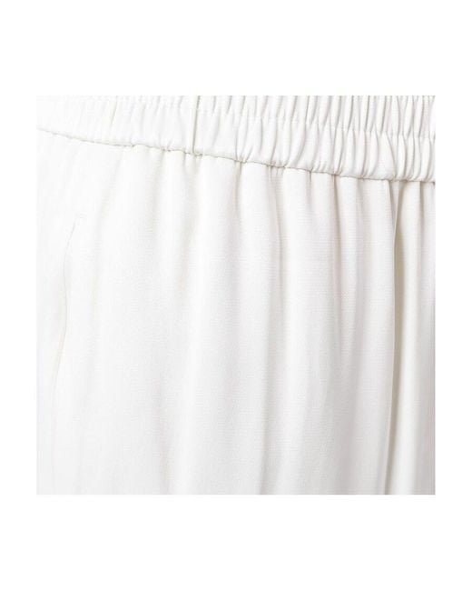 DKNY White Loose Waist Casual Pants