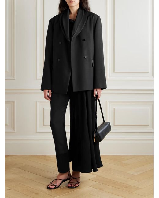 Loulou de Saison Black Mahoney Belt-Loops Trousers
