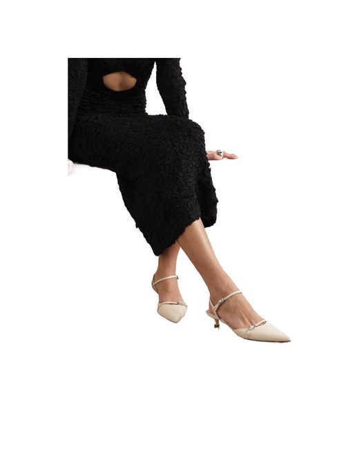 Aeyde White Leather Low-Heel Shoes