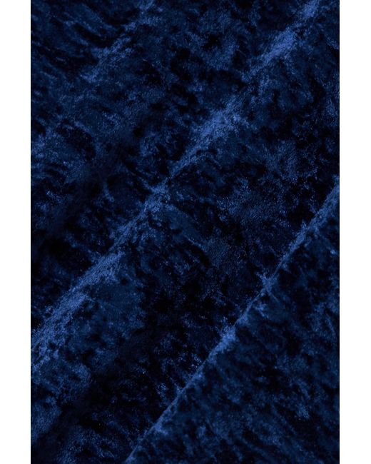 FRAME Blue Round-Neck Knit Sweater