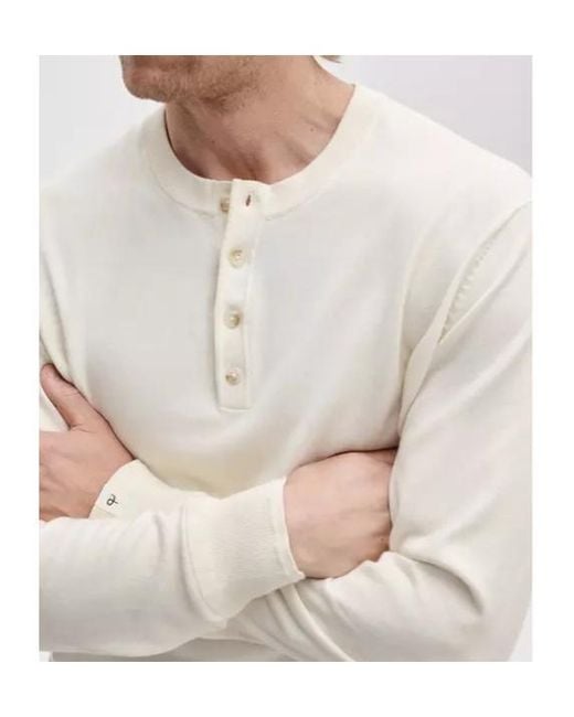Rag & Bone White Crew-Neck Knit Top for men