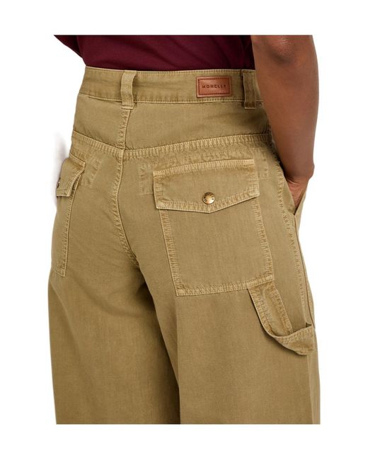 Moncler Natural Straight-Leg Twill Trousers