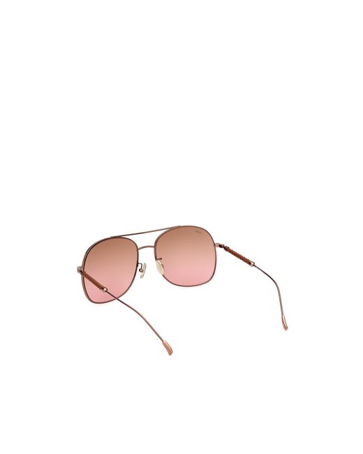Tod's Pink Aviator Sunglasses