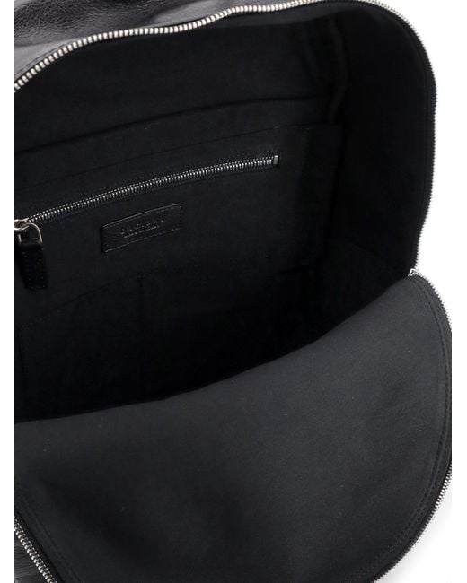Orciani Black Lagoon Logo Lettering Backpack for men