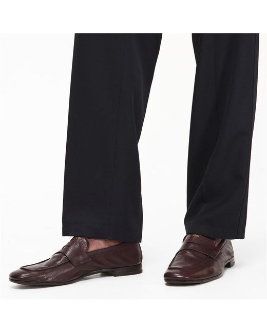 Prada Brown Logo Loafers for men