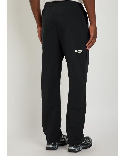 Represent Black Stretch-Nylon Track Pants for men