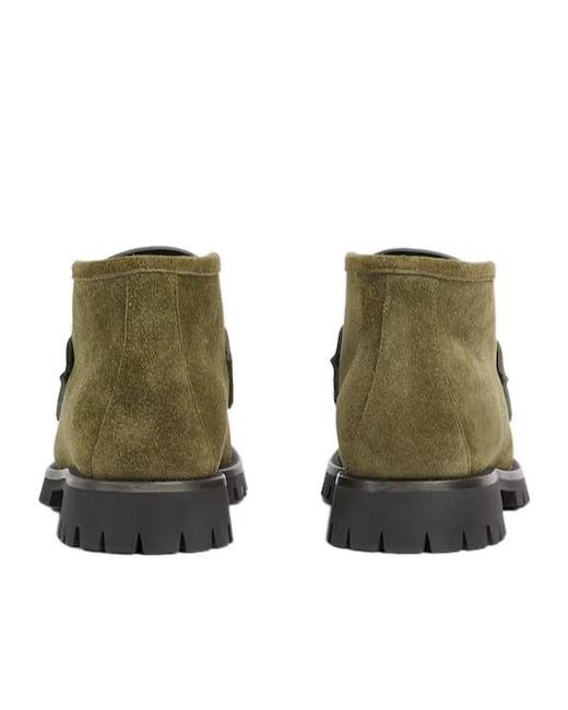 Gucci Green Horsebit Ankle Boots