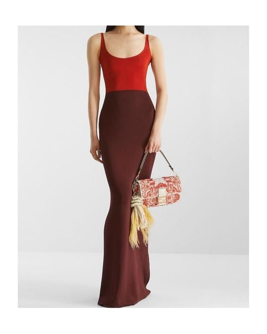Fendi Red Viscose Dress