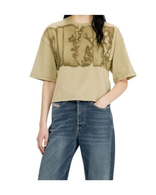 DIESEL Natural Logo-Print T-Shirt