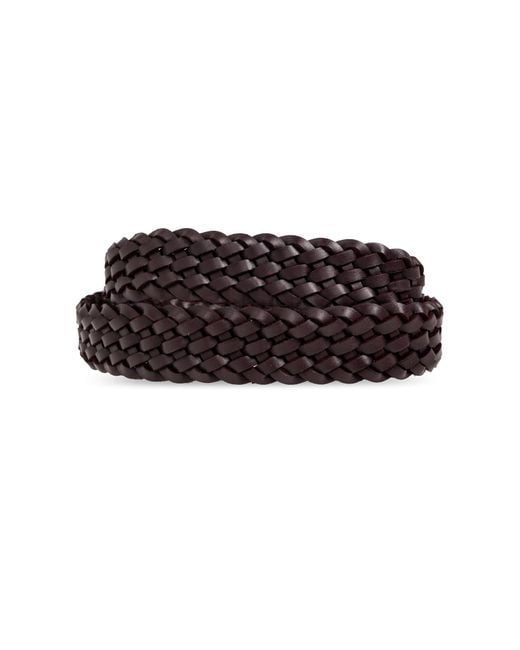 Anine Bing White Signature Link Belt Braided