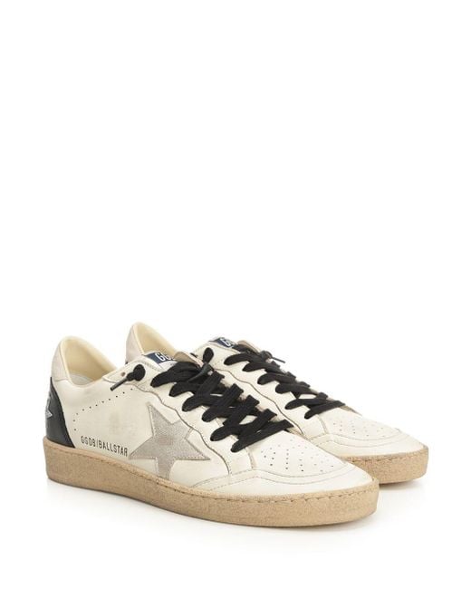 Golden Goose Deluxe Brand Natural Ball Star Lace-Up Sneakers for men