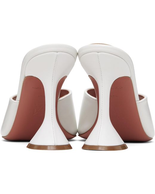 AMINA MUADDI White Lupita 95 High-Heeled Sandals