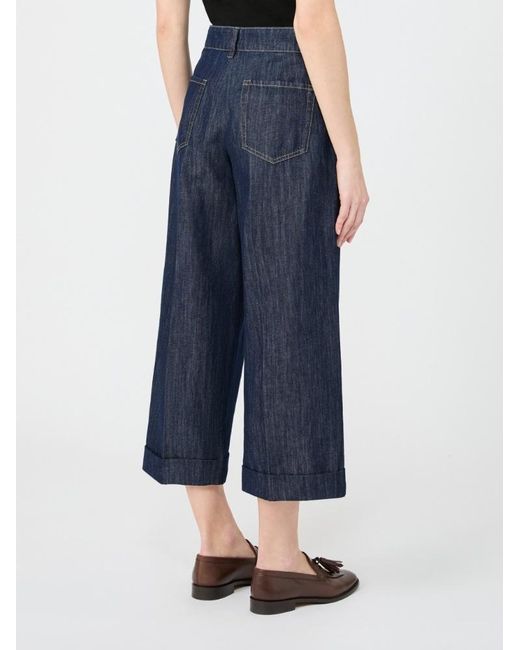 Max Mara Blue Smmefedra Cuffed Jeans