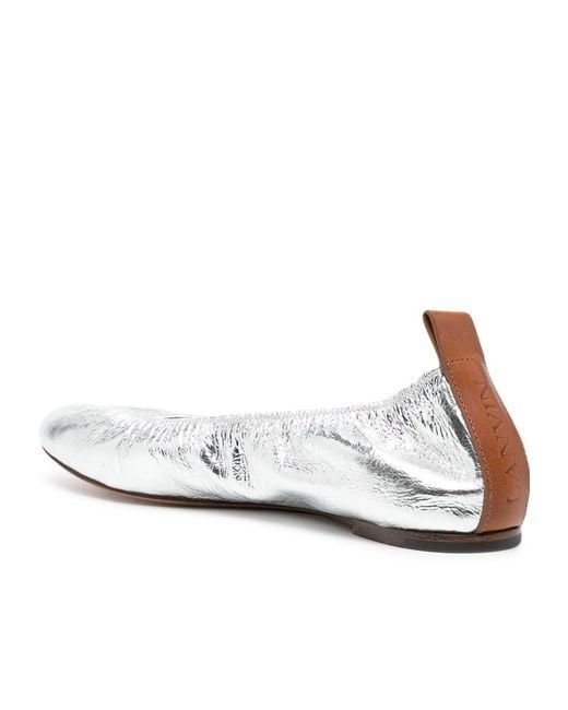 Lanvin Metallic Ballerinas