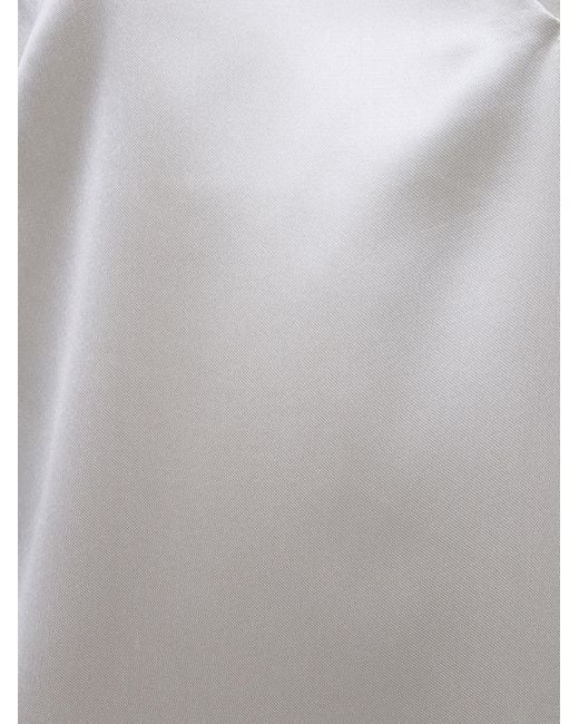 Fabiana Filippi Gray V-Neck Camisole Lingerie Top