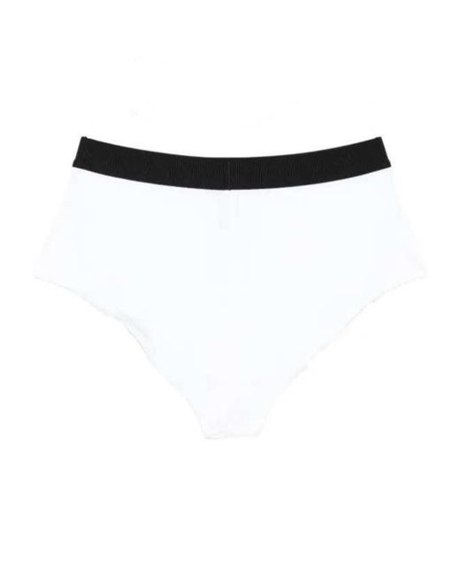 Tom Ford White Logo-Waistband Stretched Briefs
