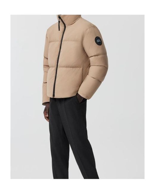 Canada Goose Brown Logo-Patch Puffer Jacket for men