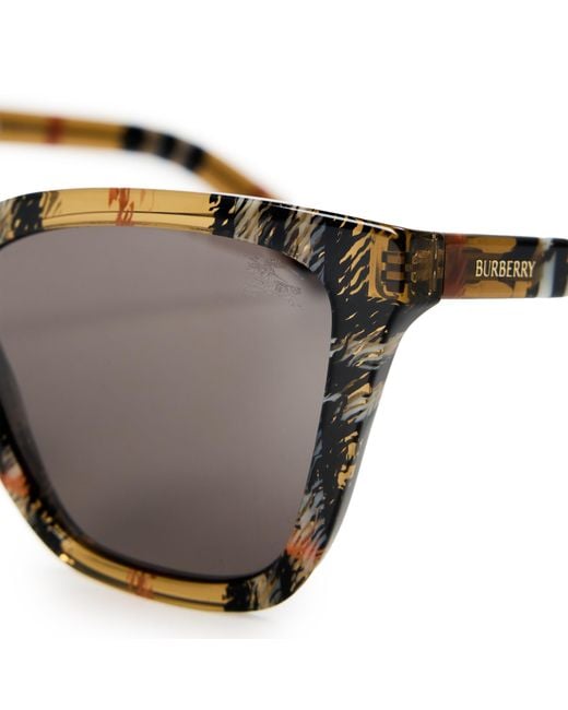 Burberry Metallic Square-Frame Sunglasses