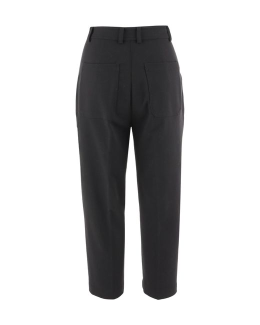Pinko Black Regular Fit Straight Leg Pants