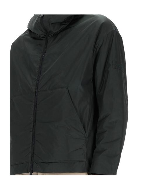 Premiata Black Hooded Zip-Up Jacket for men