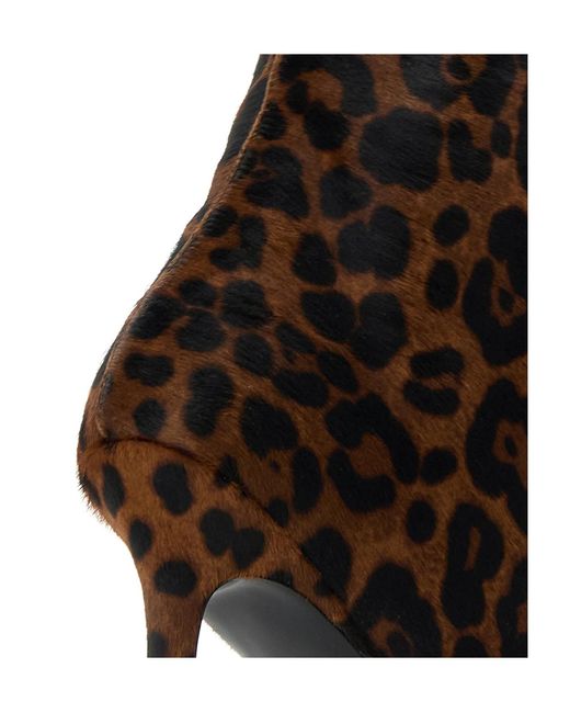 AMINA MUADDI Brown Pointed-Toe Ankle Boots