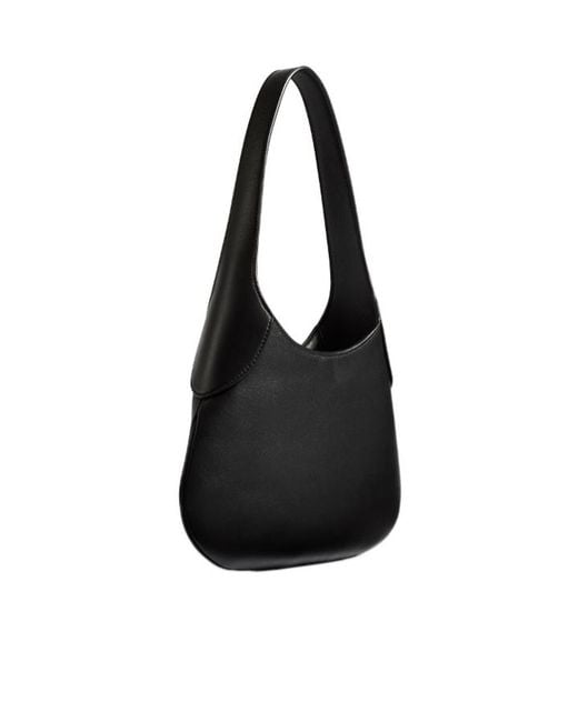 Khaite Black Logo Printed Tote Bag